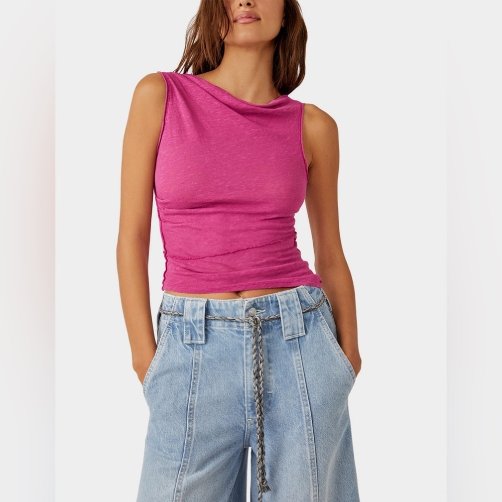 NWT - Free People We The Free Fall for Me Tee in Dragonfruit - Various Sizes